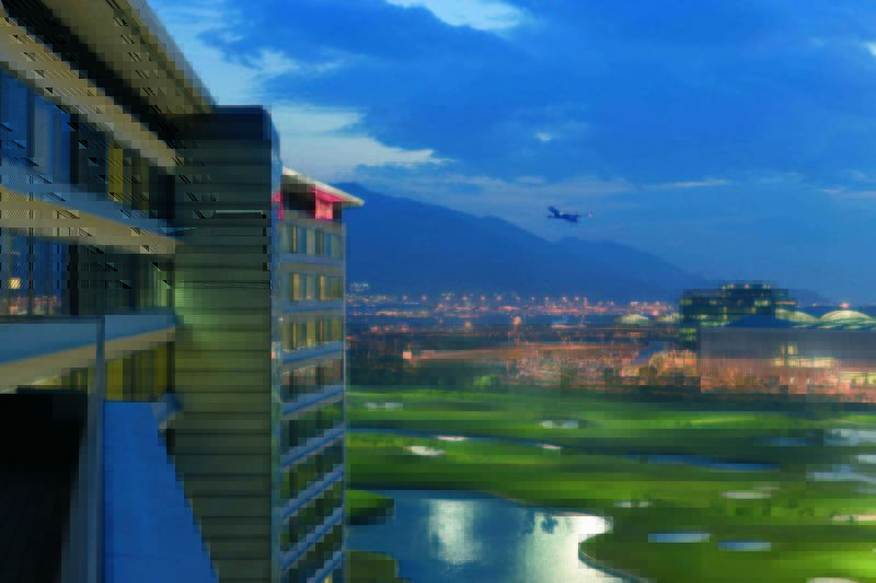 Hong Kong SkyCity Marriott Hotel Eksteriør bilde View of the hotel